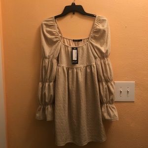 Puff Sleeve Mini Dress